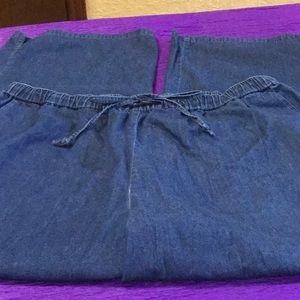 Saks Fifth Avenue jeans.